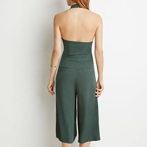 Halter Jumpsuit Culottes Style